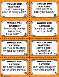 Halloween Would You Rather - Learn and Teach by the Beach