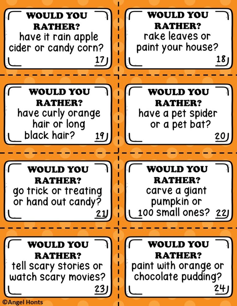 Would You Rather Task Cards