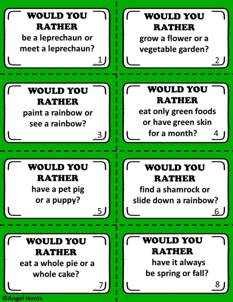 February Would You Rather Questions and Activities - Learn and