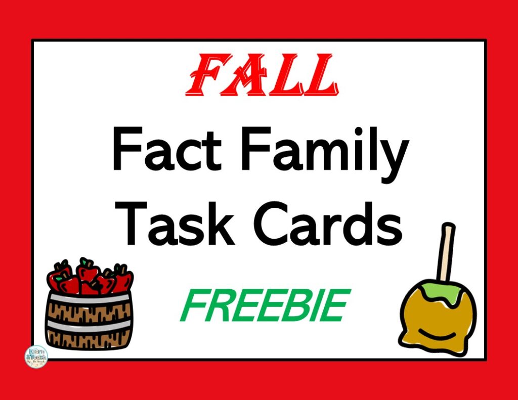 Fact Family Freebie