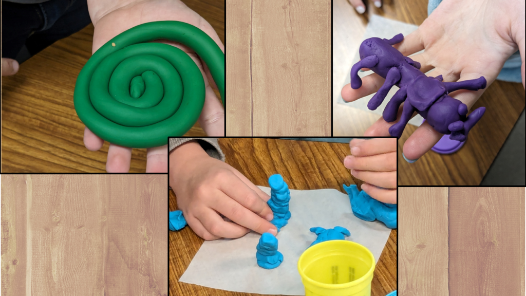 Play dough creations for the first day of school